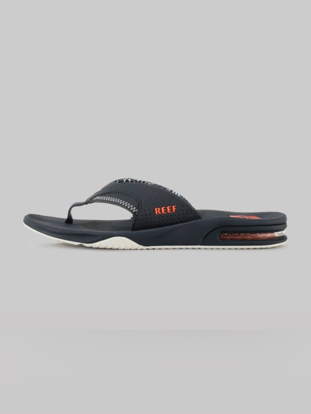 Reef Men's Navy and Orange Foam Flip-Flops